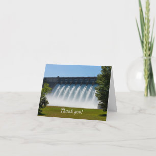 Powerful Table Rock Dam Thank You Card