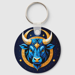 Powerful Taurus Bull For Astrology Lovers Key Ring