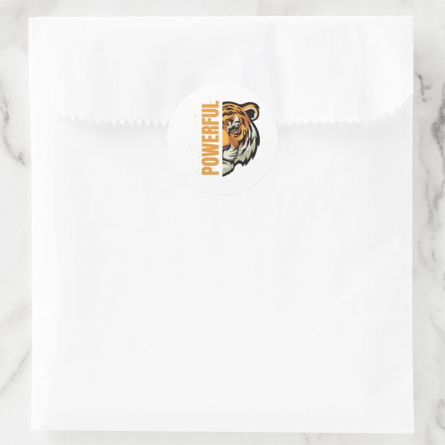 Powerful Tiger Sticker (Bag)