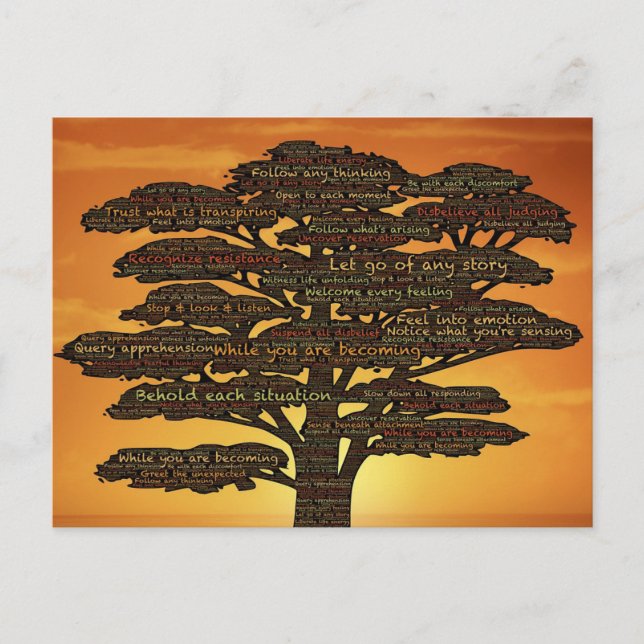 Powerful Words Family Tree Postcard (Front)