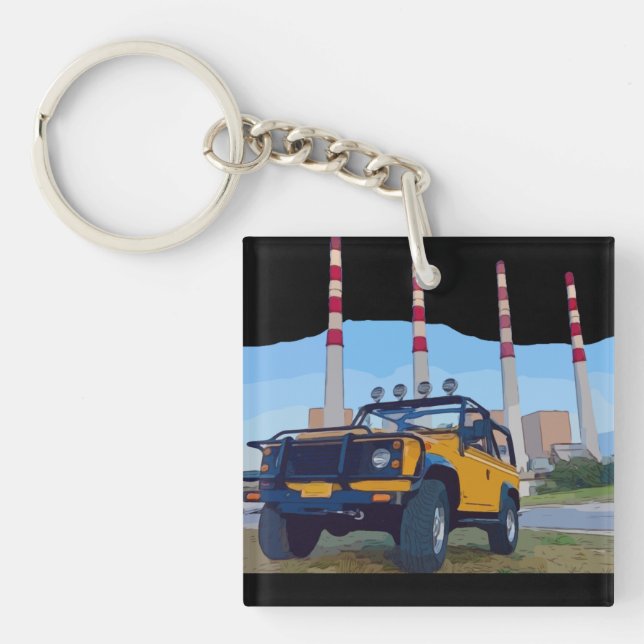 POWERHOUSE 2-Sided Acrylic Keychain (Front)