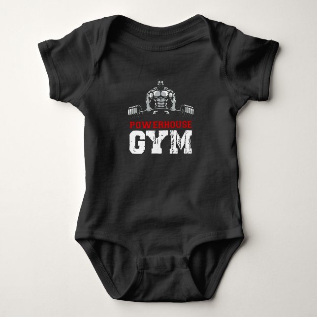 Powerhouse Gym Baby Bodysuit (Front)