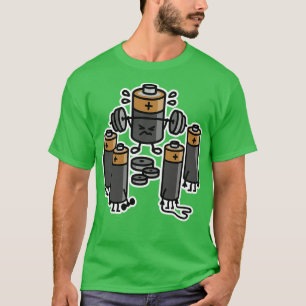 Powerlifting battery bodybuilding deadlift trainer T-Shirt
