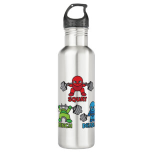 Powerlifting Kawaii - Squat, Bench Press, Deadlift 710 Ml Water Bottle