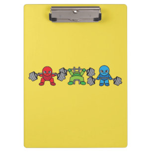Powerlifting Kawaii - Squat, Bench Press, Deadlift Clipboard