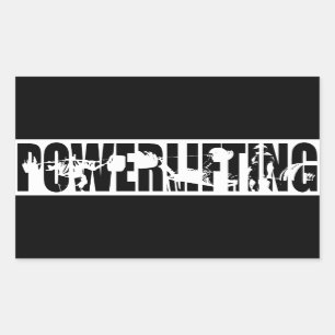 Powerlifting Rectangular Sticker