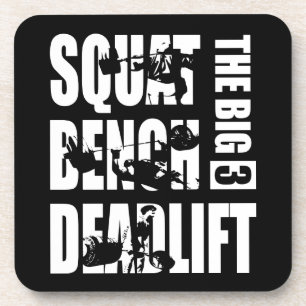 Powerlifting - Squat, Bench, Deadlift Coaster