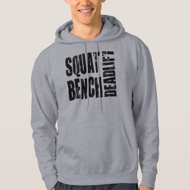 Powerlifting - Squat, Bench, Deadlift Hoodie (Front)