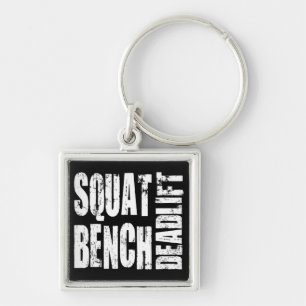 Powerlifting - Squat, Bench, Deadlift Key Ring