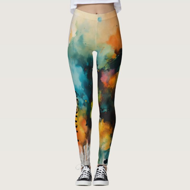 "PowerMoves Pro: Women's Workout Tight" Leggings (Front)