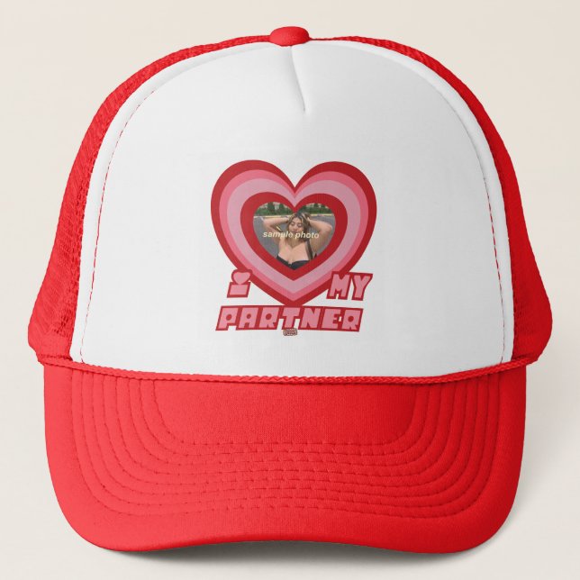 PowerPuff Dingus Heart- PARTNER Trucker Hat (Front)