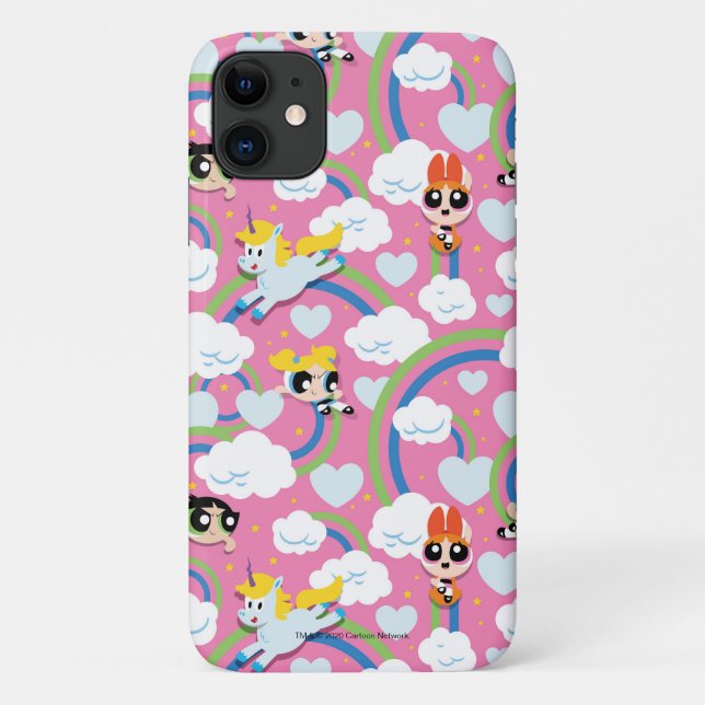 Powerpuff Girls & Donny Rainbow Pattern Case-Mate iPhone Case (Back)