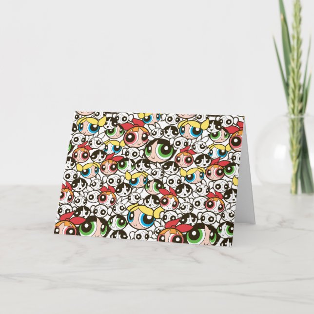 Powerpuff Girls Face Pattern Card (Front)
