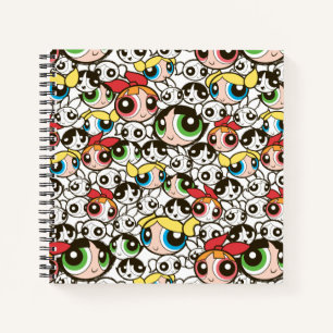 Powerpuff Girls Face Pattern Notebook