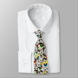 Powerpuff Girls Face Pattern Tie