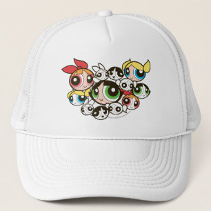 Powerpuff Girls Face Pattern Trucker Hat