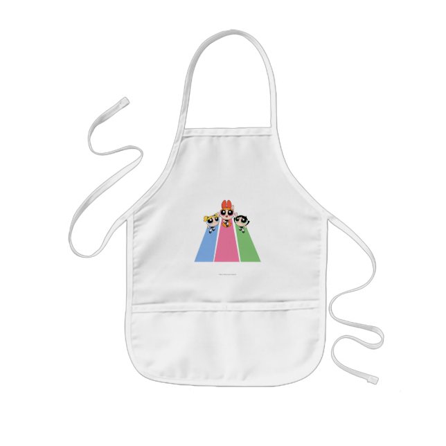 Powerpuff Girls Fly High Kids Apron (Front)