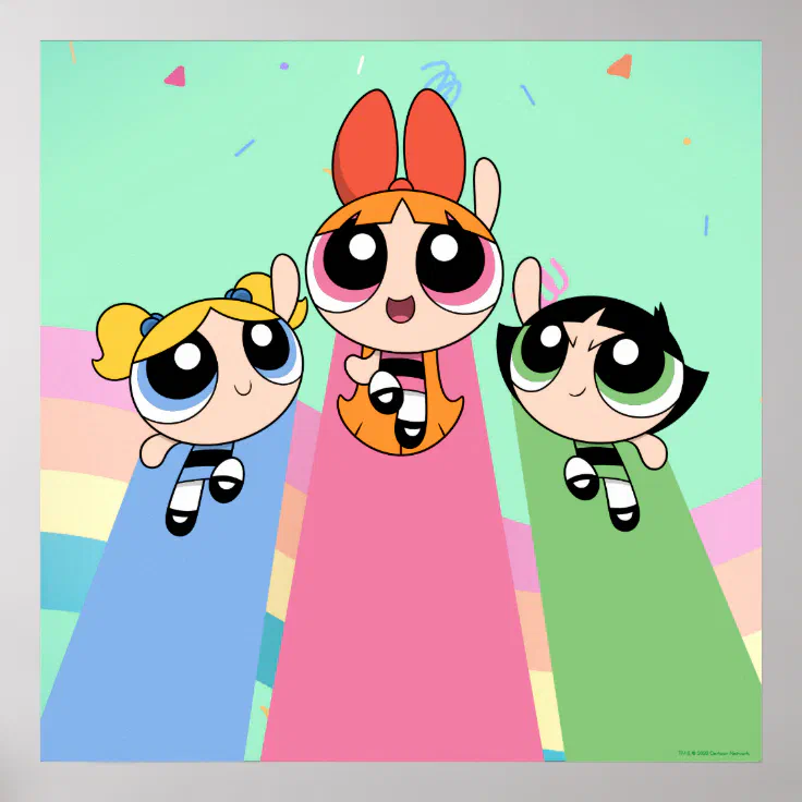 Powerpuff Girls Fly High Poster | Zazzle