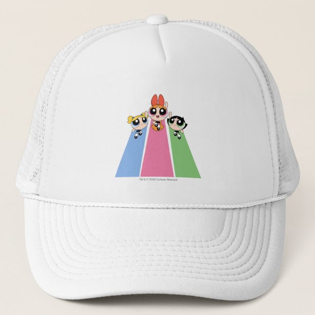 Powerpuff Girls Fly High Trucker Hat (Front)