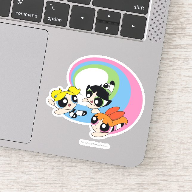 Powerpuff Girls Fly Through The Sky (Detail)