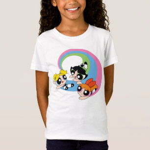 Powerpuff Girls Fly Through The Sky T-Shirt