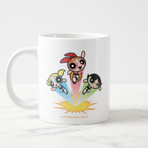 Powerpuff Girls Launch Into The Air Large Coffee Mug