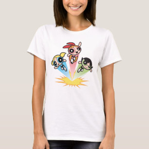 Powerpuff Girls Launch Into The Air T-Shirt