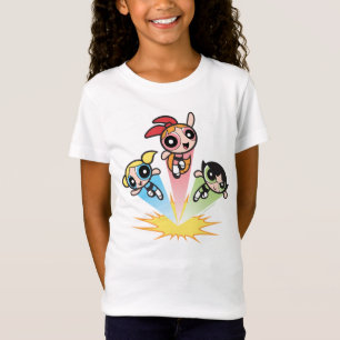 Powerpuff Girls Launch Into The Air T-Shirt