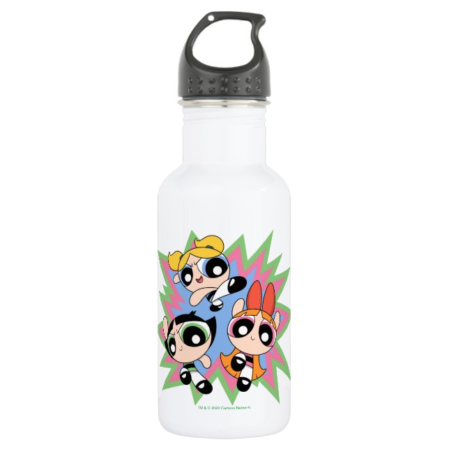 Powerpuff Girls Powfactor 532 Ml Water Bottle (Front)