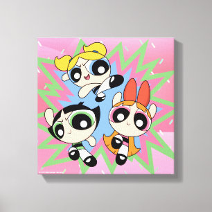 Powerpuff Girls Powfactor Canvas Print