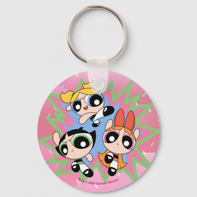 Powerpuff Girls Powfactor Key Ring (Front)