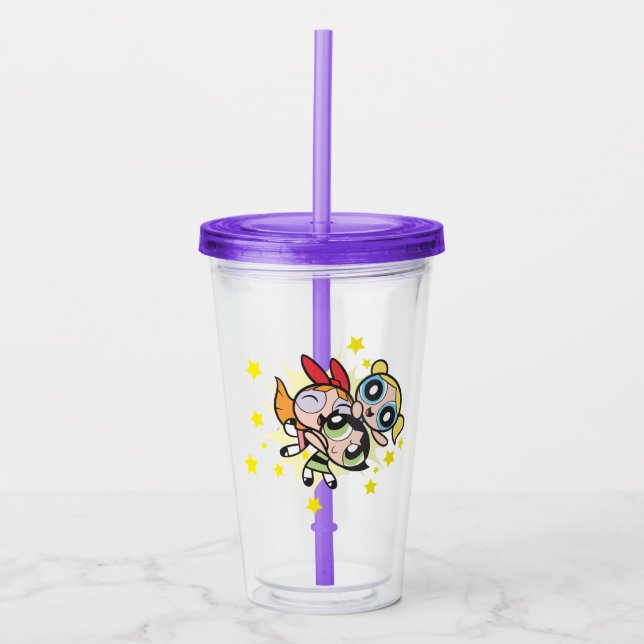 Powerpuff Girls Rule Acrylic Tumbler (Front)