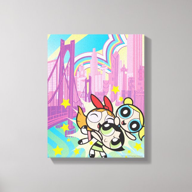 Powerpuff Girls Rule Canvas Print (Front)