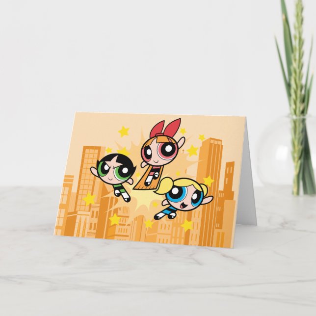 Powerpuff Girls Save The Day Card (Front)