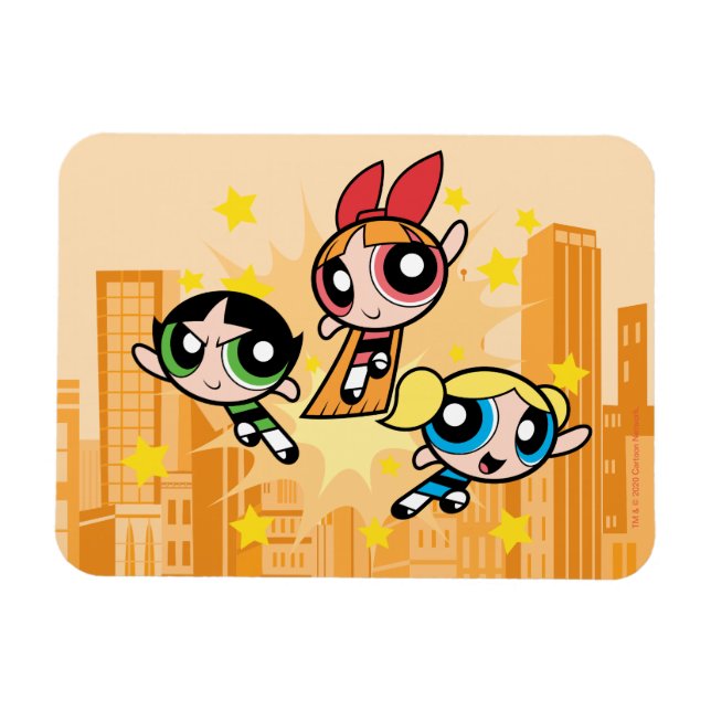 Powerpuff Girls Save The Day Magnet (Horizontal)