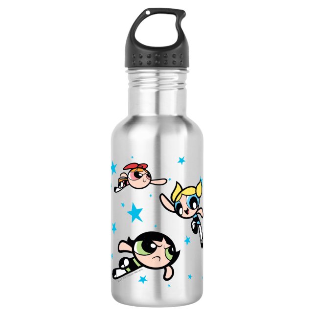 Powerpuff Girls Star Pattern 532 Ml Water Bottle (Front)
