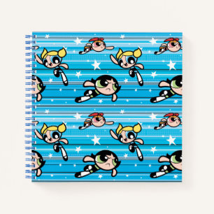 Powerpuff Girls Star Pattern Notebook