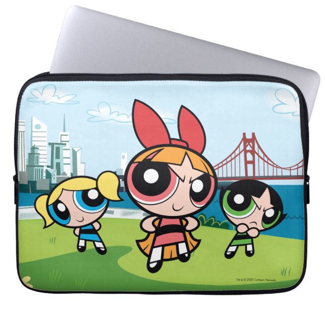 Powerpuff Girls Super Fierce Laptop Sleeve (Front)