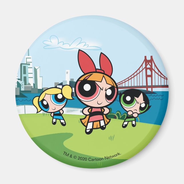 Powerpuff Girls Super Fierce Magnet (Front)