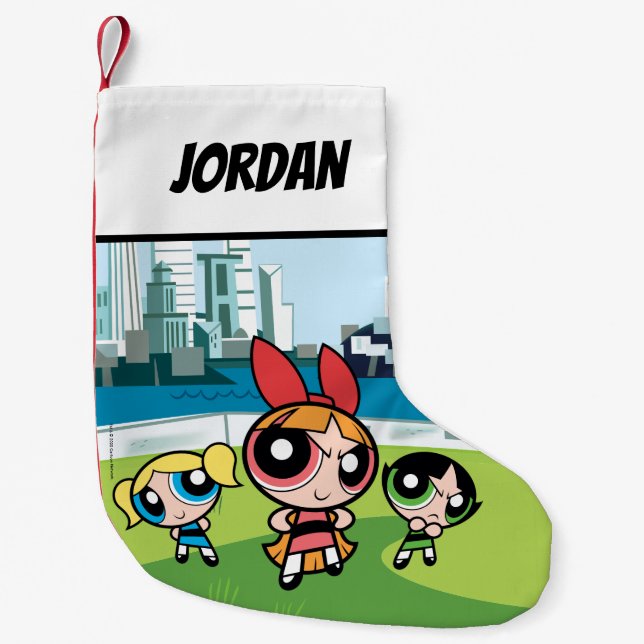 Powerpuff Girls Super Fierce Small Christmas Stocking (Front)