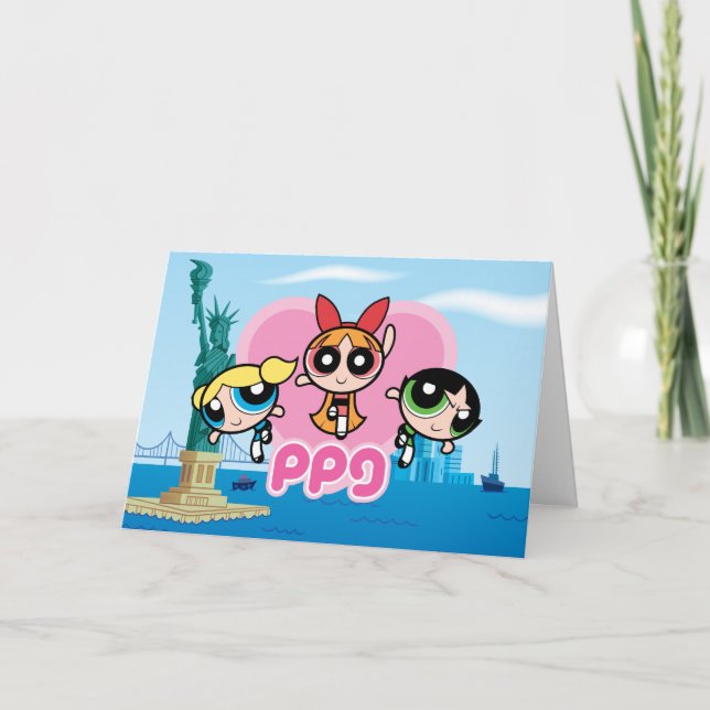 Powerpuff Girls Team Awesome Card (Front)