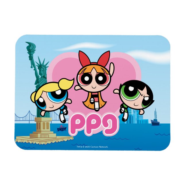 Powerpuff Girls Team Awesome Magnet (Horizontal)