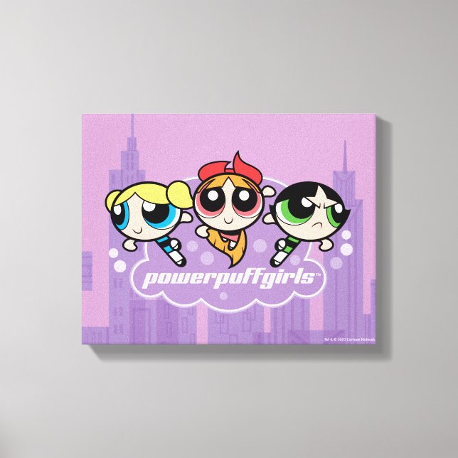 Powerpuff Girls Team Logo Canvas Print (Front)