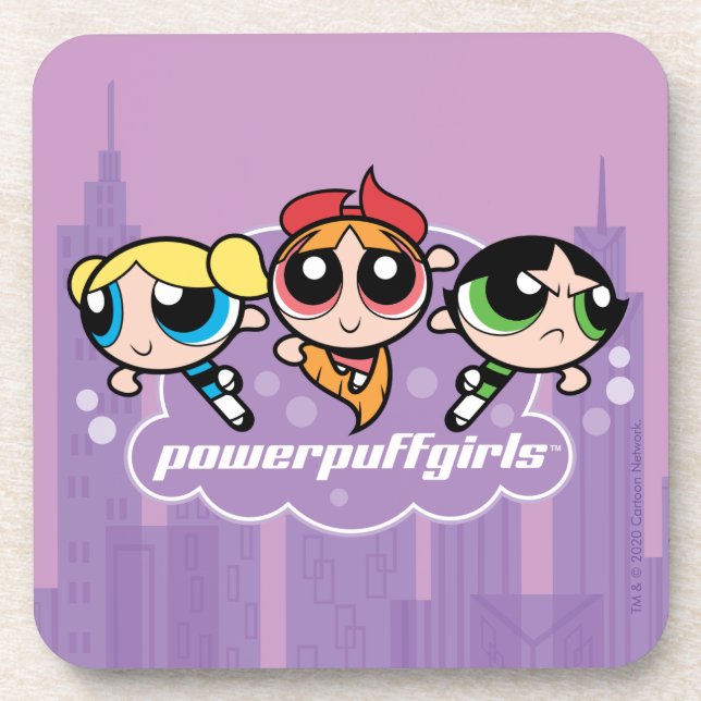 Powerpuff Girls Team Logo Coaster (Front)