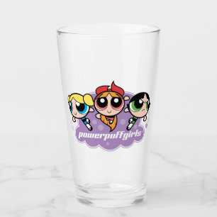 Powerpuff Girls Team Logo Glass
