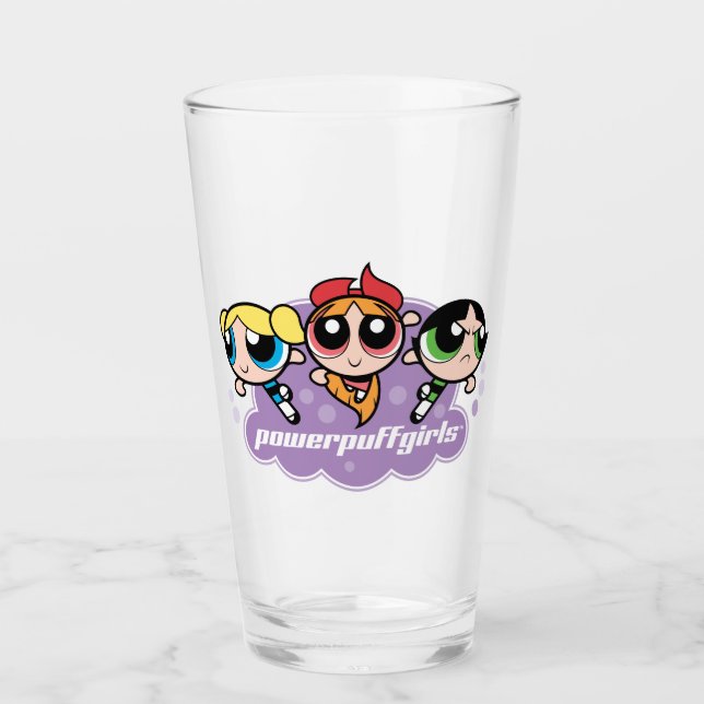 Powerpuff Girls Team Logo Glass (Front)