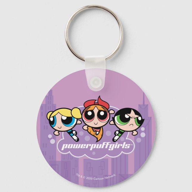 Powerpuff Girls Team Logo Key Ring (Front)