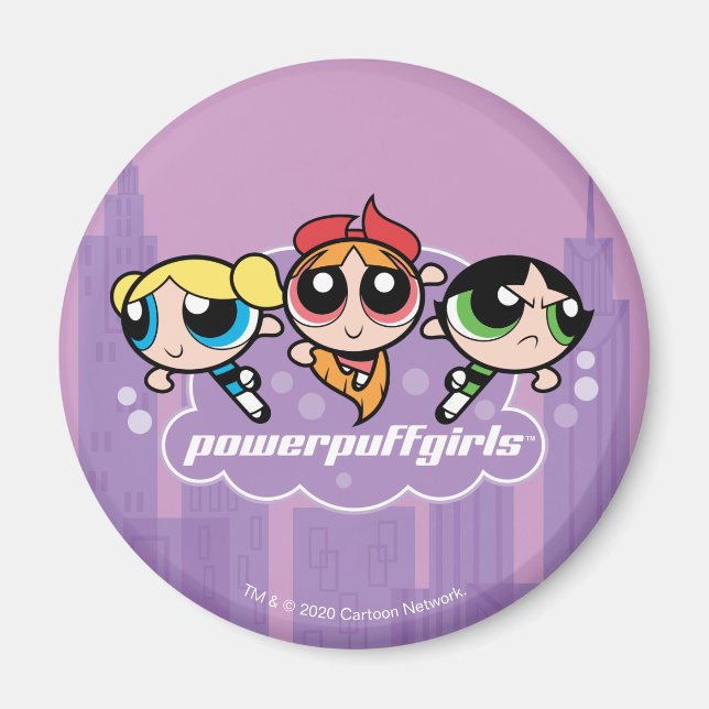 Powerpuff Girls Team Logo Magnet (Front)