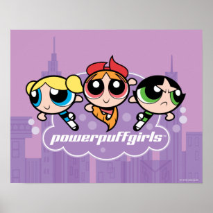 Powerpuff Girls Team Logo Poster