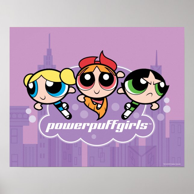 Powerpuff Girls Team Logo Poster (Front)